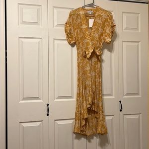 Long wrap dress